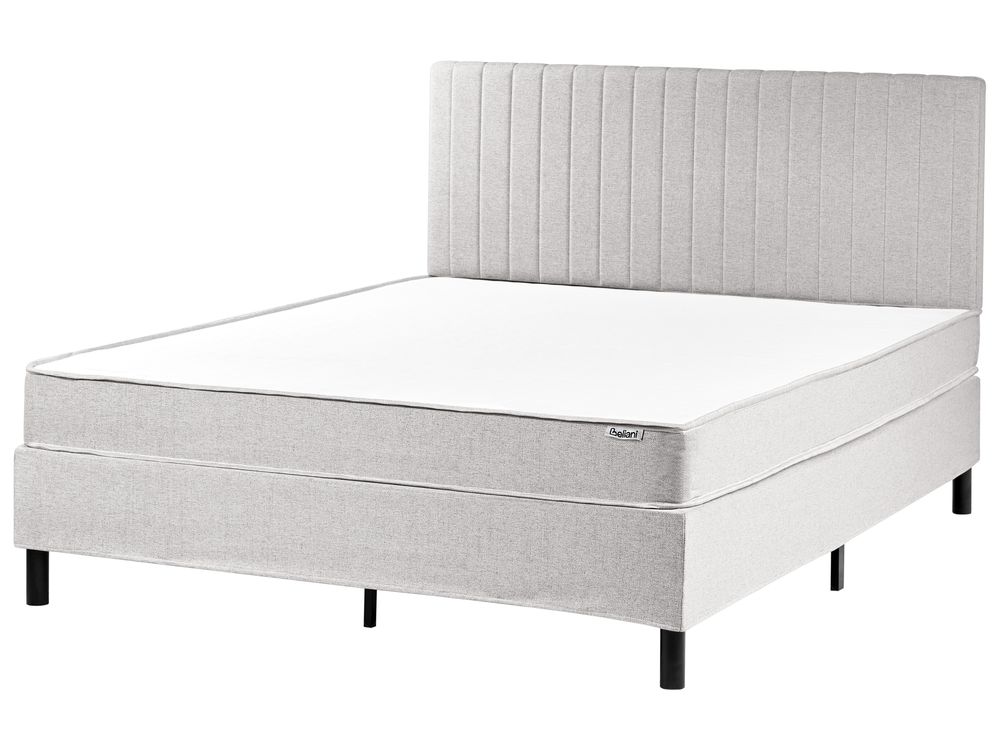 Divan Bed Fabric COUNTESS 160 x 200 cm (EU King Size) Light Grey