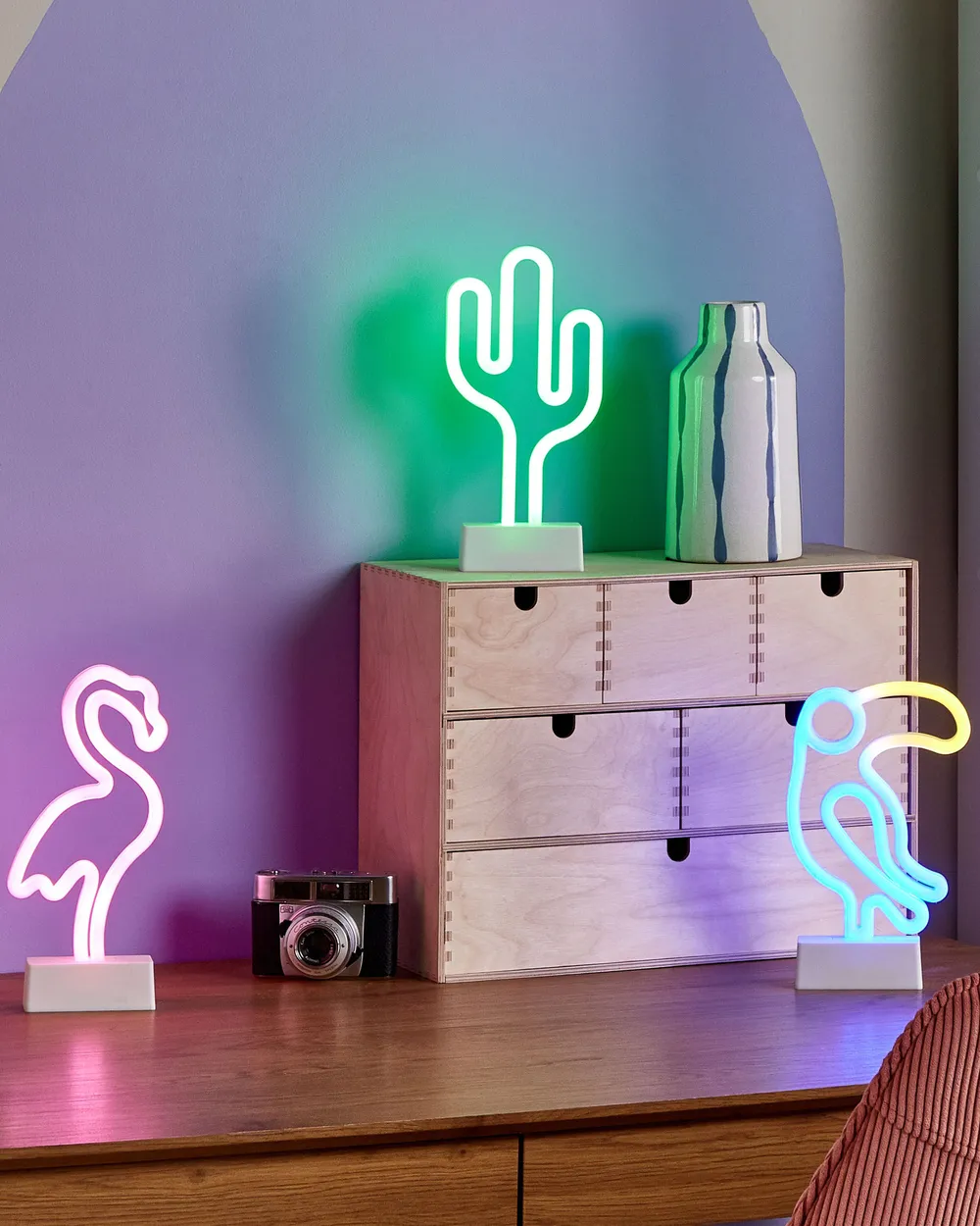 LED Neonlicht 3er Set MABEL Bunt