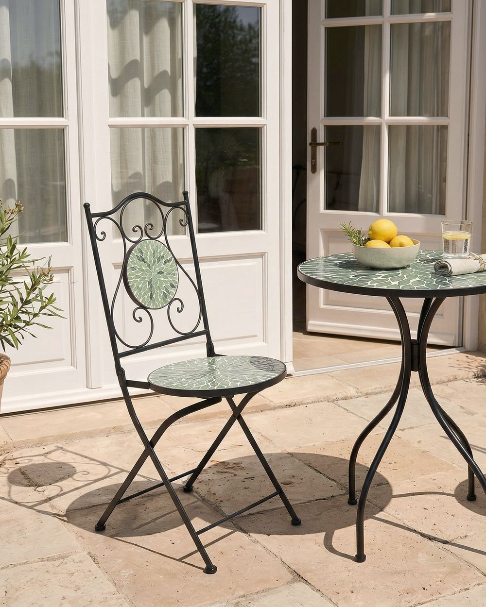 Set van 2 tuinstoelen CIVATE Metaal Groen