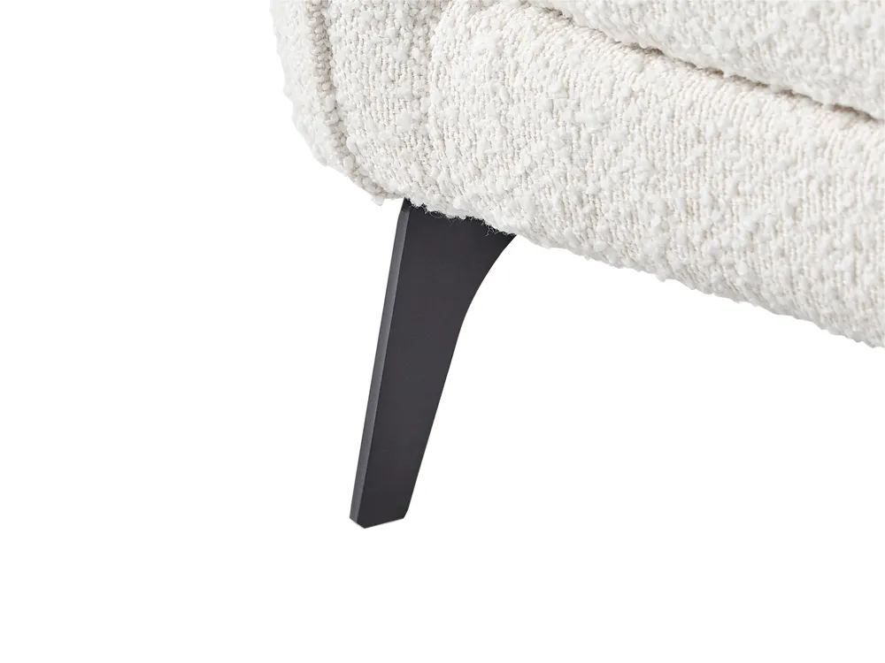 Schlafsofa 3-Sitzer HEMING Bouclé Cremeweiß_953532