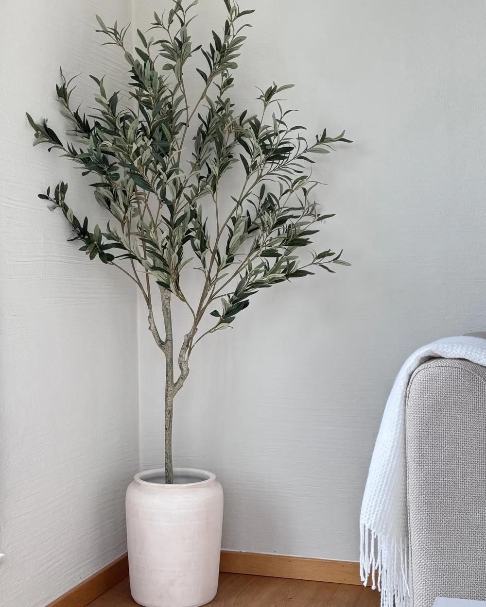 Kunstpflanze OLIVE TREE 153 cm Grn - Beliani.de