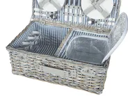 Picknickkorb FIGUE Geflecht Grau_964295