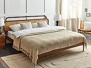 Blanket CHAOHANI Fabric 200 x 220 cm Beige_908250
