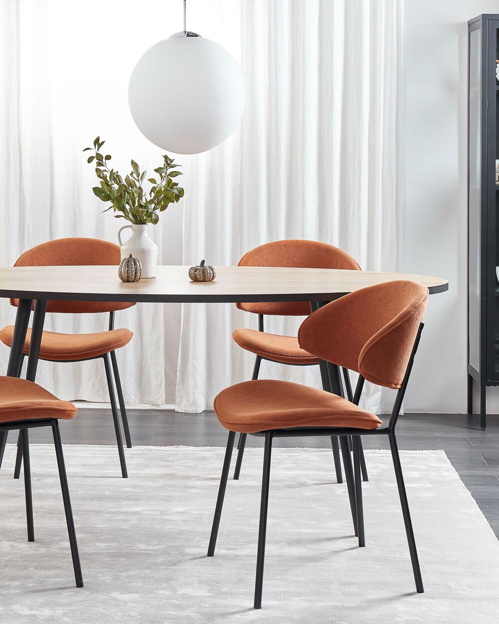 Set van 2 eetkamerstoelen KIANA Oranje
