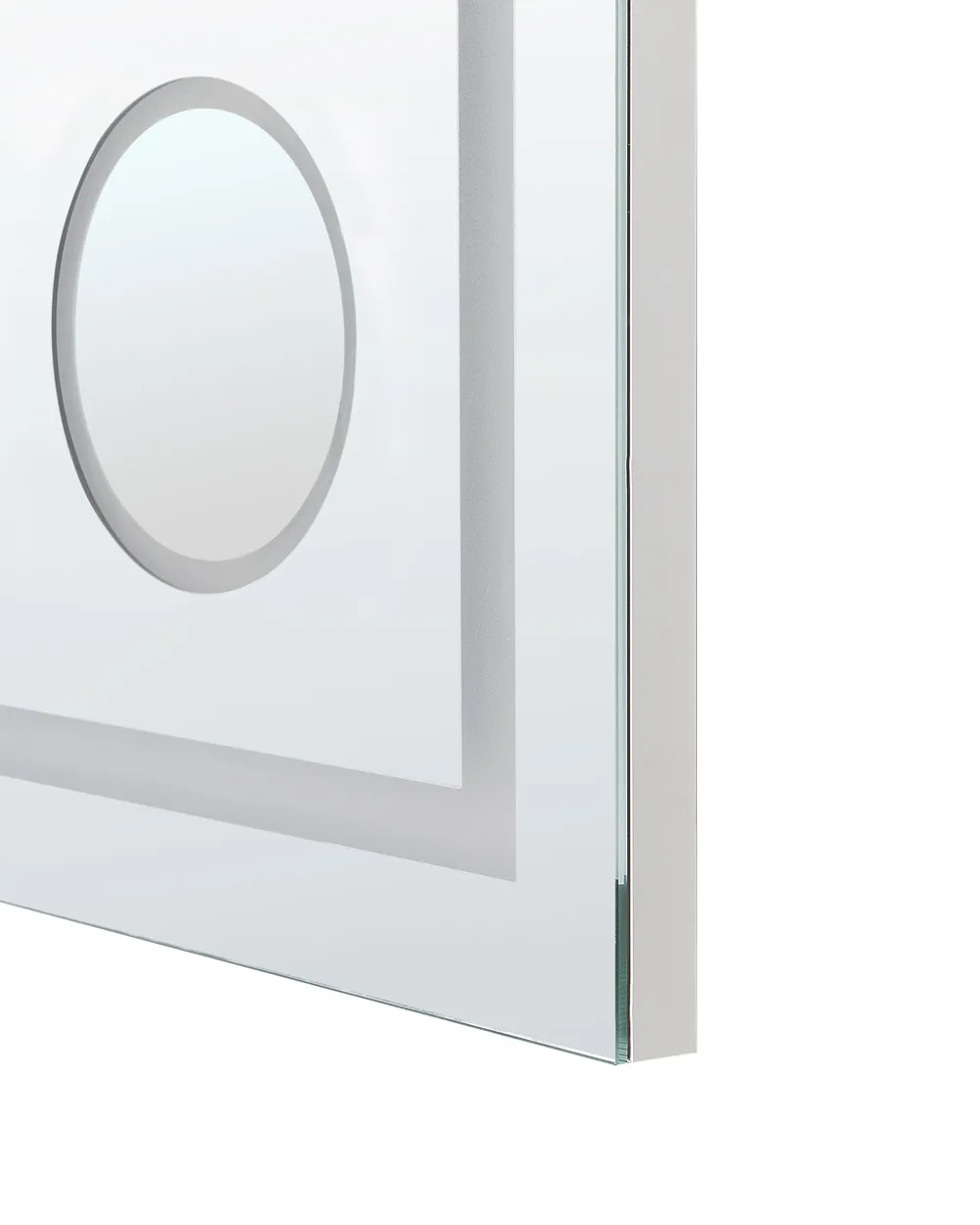 LED-Badezimmer-Spiegel THAIX 80 cm 60 cm Silber_932211