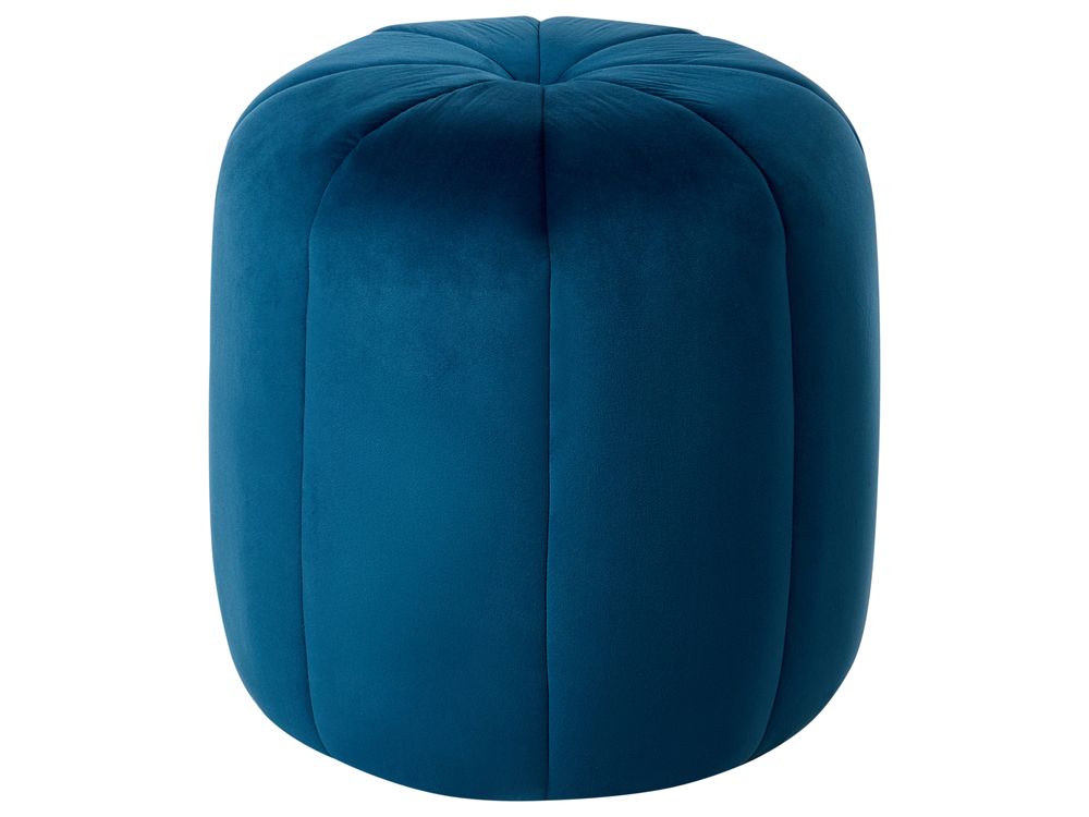Poef SELBY Fluweel Blauw