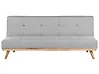 Schlafsofa 3-Sitzer FROYA Stoff Hellgrau