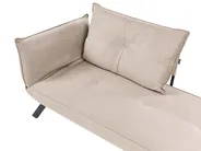 Left-Hand Chaise Longue ROCAMADOUR Fabric Taupe_1029215