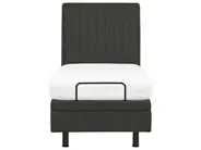 Adjustable Bed Fabric CASTELLAN 80 x 200 cm (EU Small Single) Dark Grey_987333