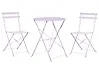 Bistro Set klappbar FIORI Metall Violett