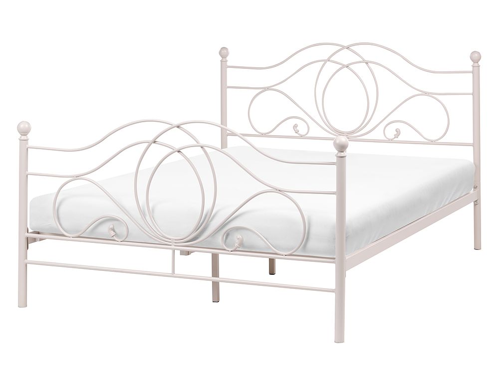Bed Metaal LYRA 140 x 200 cm Lichtbeige