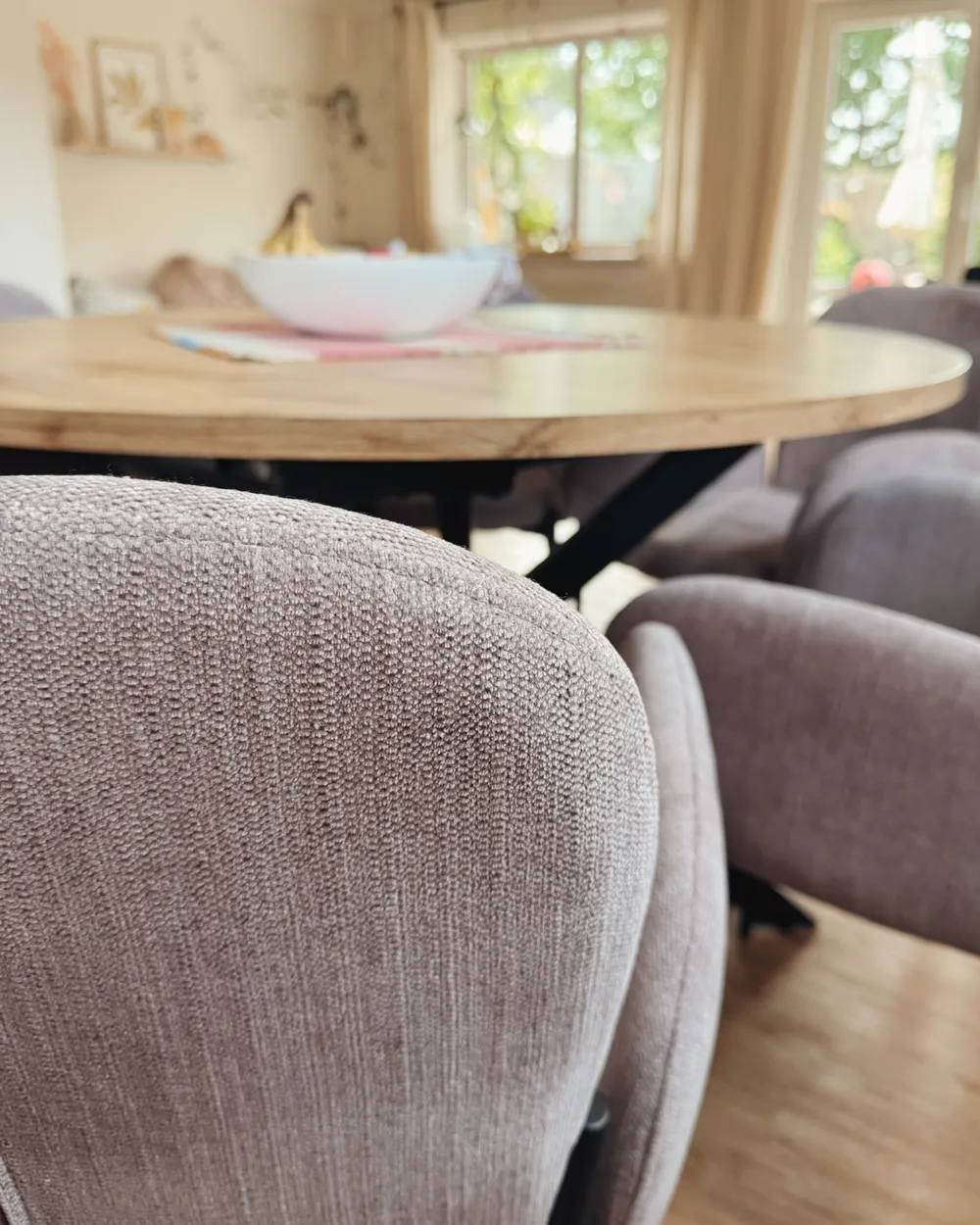 Set of 2 Dining Chairs ALBEE Pink_1005772