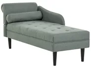 Linksseitige Chaiselongue YVOIRE Stoff Grün_1040650