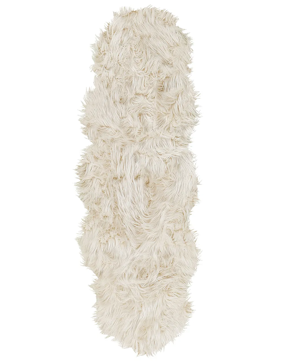 Kunstfellteppich MAMUNGARI Beige 60 x 180 cm