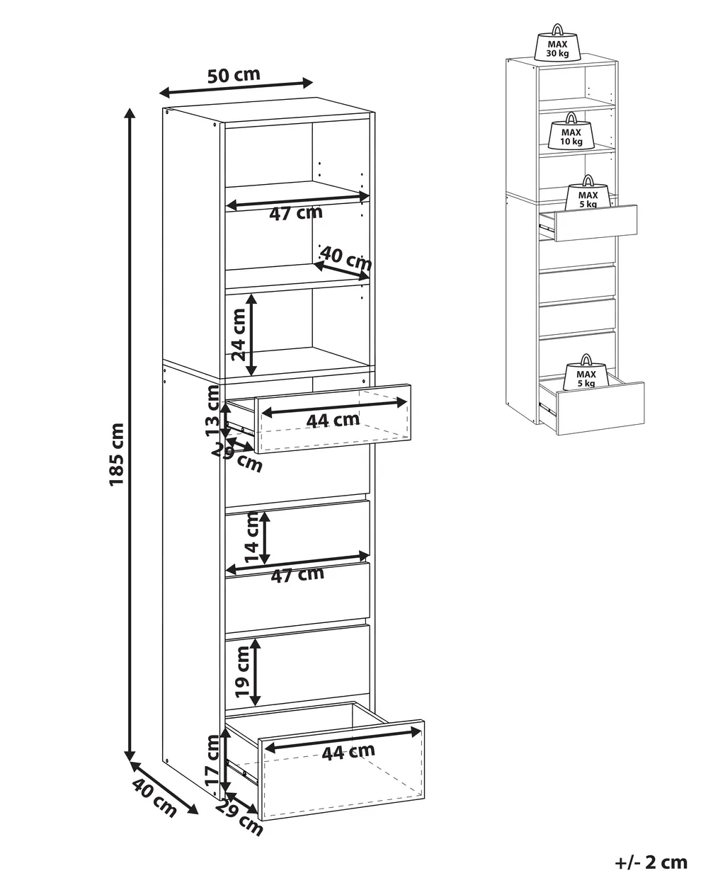 Wardrobe HAMILTON White_1124404