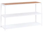 Outdoor-Küche mit Spüle AVETRANA Braun / Weiß Metall_987549
