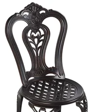 Gartenstuhl 2er Set BOVINO Metall Dunkelbraun_797589