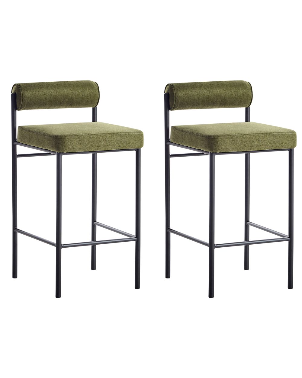 Set van 2 barstoelen AMAYA Groen