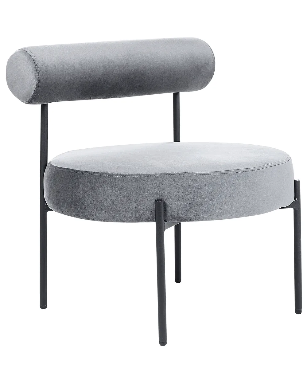 Sessel ALPHA Samtstoff Grau