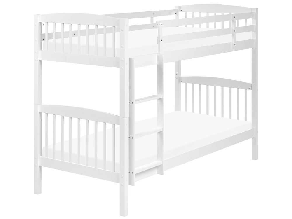 Bunk Bed Pine Wood REVIN 90 x 200 cm (EU Single) White