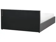 LED krevet s prostorom za pohranu ARMELLE Tkanina Tamnosivi 160 x 200 cm_992855