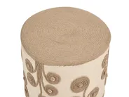 Pouf DIMAN Jute Weiß_937369