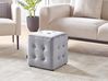 Pouf WISCONSIN Samtstoff Grau