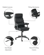 Executive Chair RULER Faux Leather Black_995311
