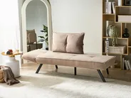 Left-Hand Chaise Longue ROCAMADOUR Fabric Taupe_1029210