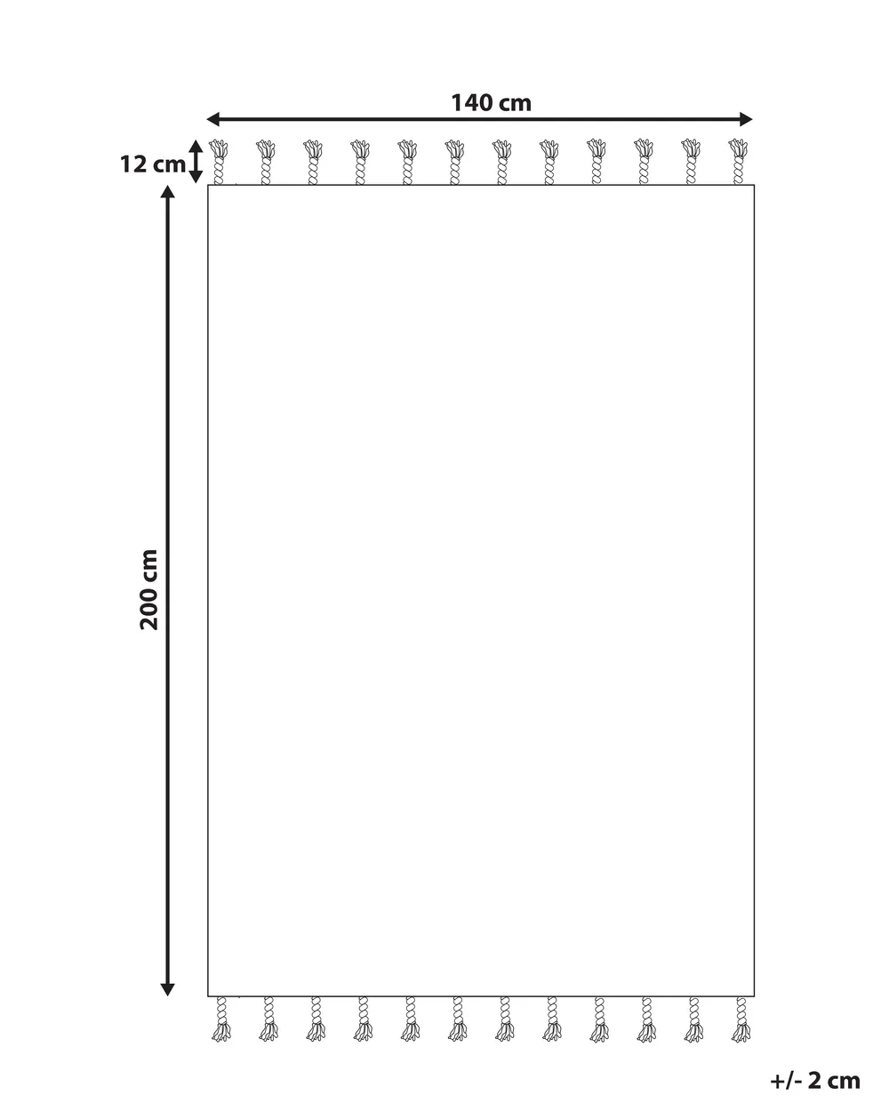 Teppich BADEMLI Dunkelblau 140 x 200 cm_846574
