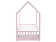 Kinderbett Haus Kiefernholz COSSAYE 90 x 200 cm Pastellrosa_1033691