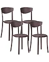 Gartenstuhl 4er Set VIESTE Braun