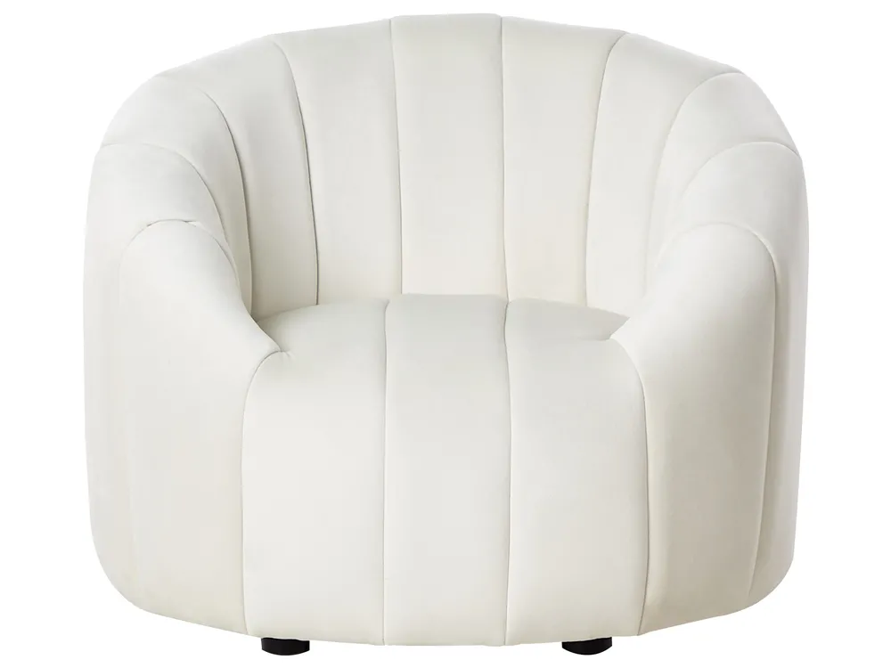 Living Room Set 6 Seater MALUNG Velvet Off-White_884027