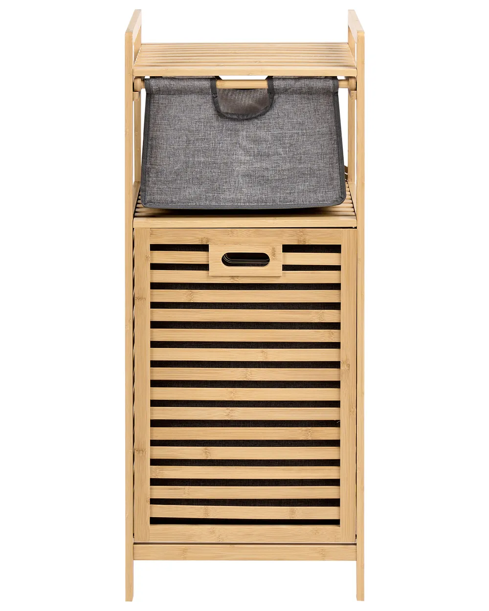 Tilt-Out Laundry Cabinet CUTERVO 40 cm Bamboo Light Brown_1135803