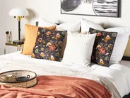 Dekokissen 2er Set RAMONDA 45 x 45 cm Samtstoff Bunt Blumenmuster_838926