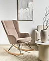 Schaukelsessel LUOMA Bouclé Beige