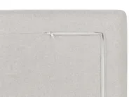 Sofa 2-Sitzer HEDEN mit Ottomane Stoff Hellbeige_950608