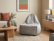 Sitzsack 200 L DROP 63 cm 75 cm Hellgrau_1176907