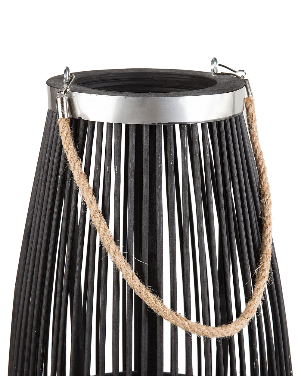 Laterne TAHITI 72 cm Bambus Schwarz_734323