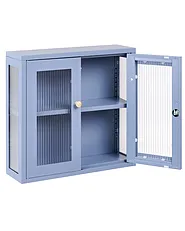 Wandschrank HARLYN 60 cm Metall Blau_1160875