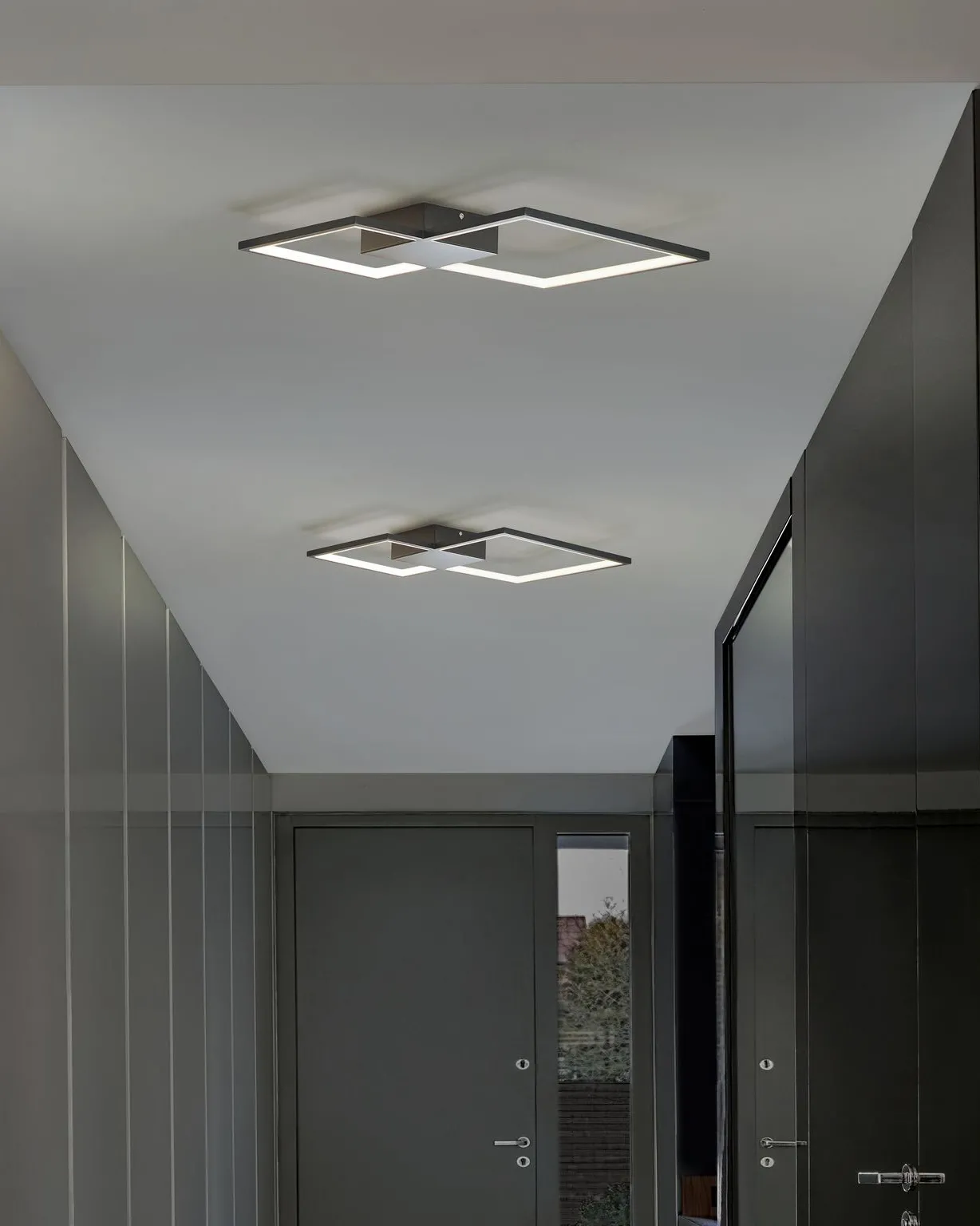 LED Ceiling Lamp OKSU Metal Black_815567