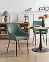 Esszimmerstuhl 2er Set LOVERNA Cord Grün