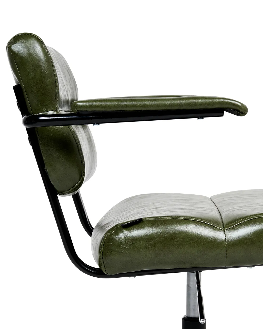 Desk Chair CANDOR Faux Leather Dark Green_993052