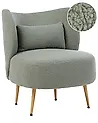 Sessel OTSBY II mit Kissen Bouclé Grün