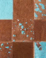 Teppich ALIAGA Braun 160 x 230 cm Echtleder_493079