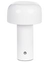 Kabellose LED Tischlampe BESOS mit Dimmer Metall Weiß