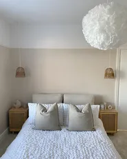 Bett mit Lattenrost Chenillegewebe MELLE 160 x 200 cm Hellbeige_847920
