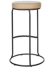 Set mit 2 Barhockern MILROY Kunstleder Beige_913993