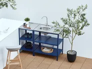 Outdoor Kitchen Island VILAMA Blue_974002