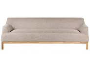 Sofa 3-Sitzer SOSJO Stoff Hellbraun_940812